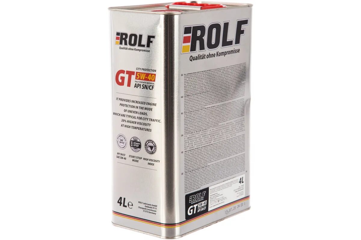 Rolf 5w 40 sn cf. Rolf gt 5w-40. rolf gt 5w-40 sn/cf 4л. 322229 rolf масло rolf gt 5w40 4л.