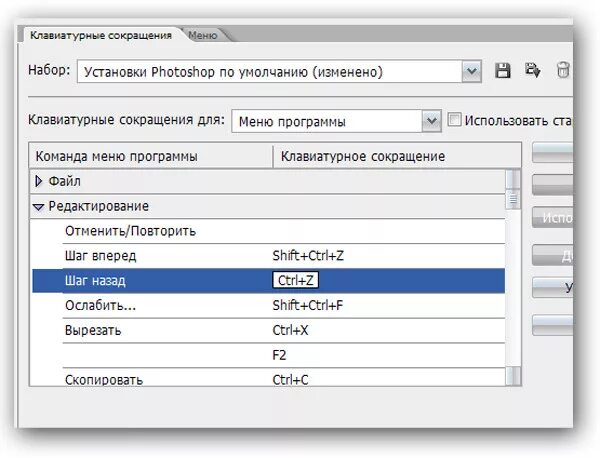 Ctrl z назад а как вперед. Ctrl z назад а как вперед
