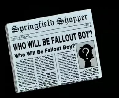 Be fallen out