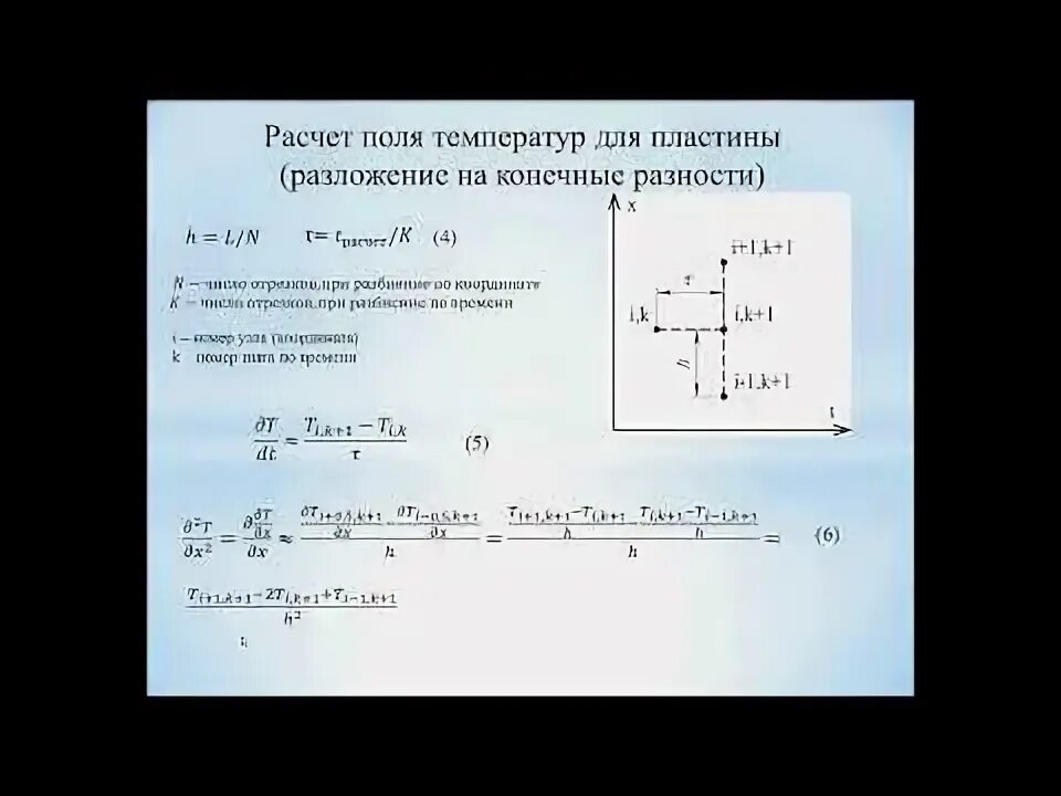 Метод конечных разностей решение задач. Решение нестационарного уравнения теплопроводности. метод конечных разностей для уравнения теплопроводности. решение краевой задачи методом конечных разностей. решение уравнения методом конечных разностей.