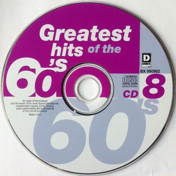 Greatest Hits 60 s. Various – the 60's collection. 16 British Top Hits of the 60's. Various – the 60's collection - stereo Video. Cd s ru