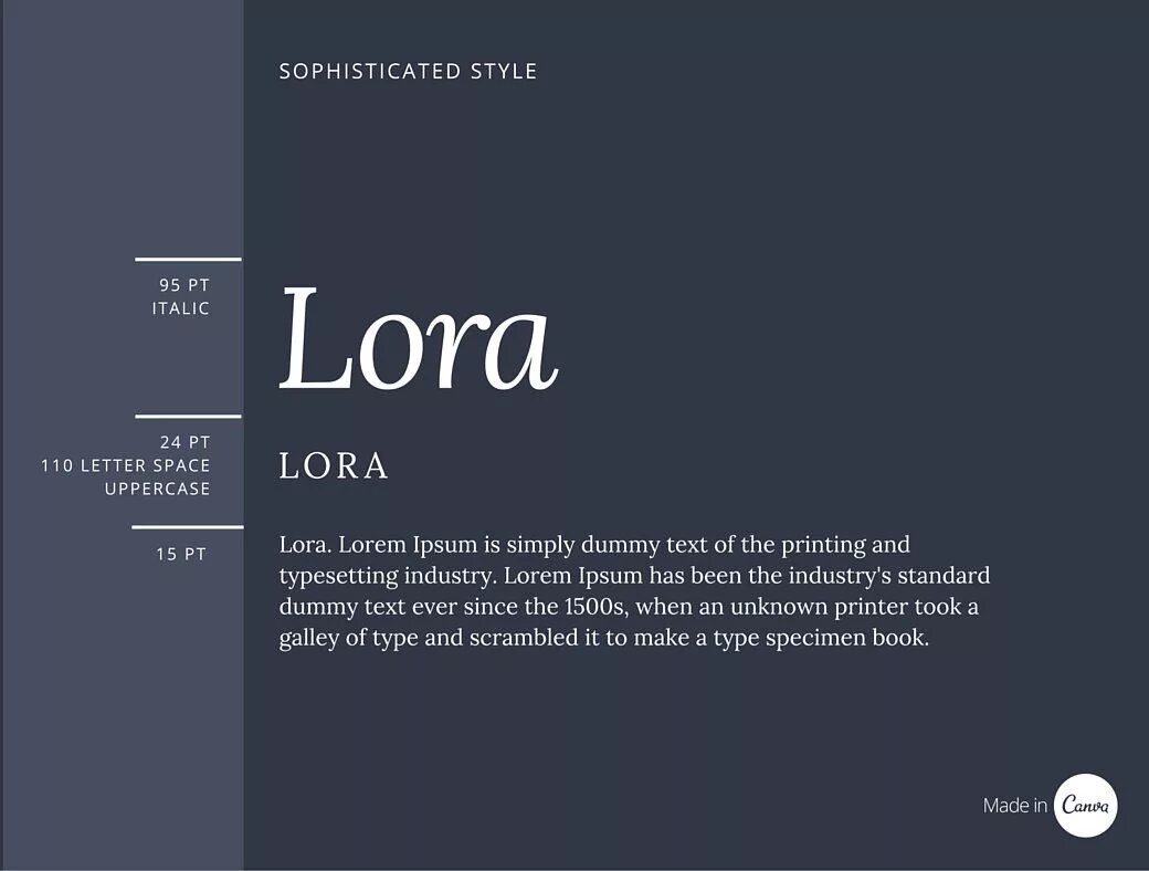 Lore font