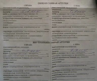 Расшифровка узи головы и шеи