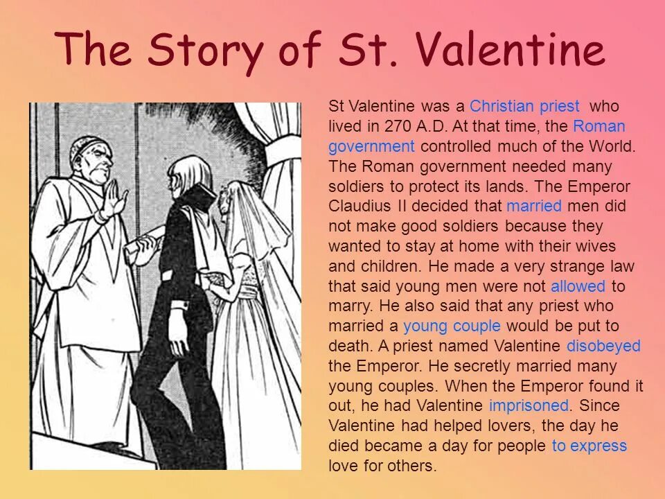Is named after him. Saint Valentine's Day History. St Valentine's Day story. St Valentine History.