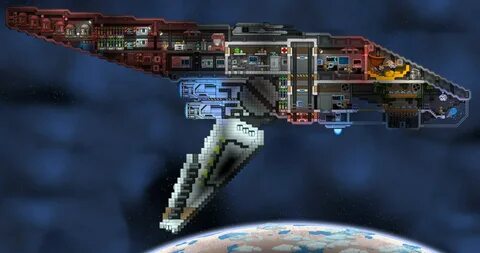 My custom Avali ship : starbound.