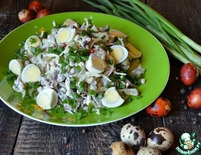 Салат с перловкой