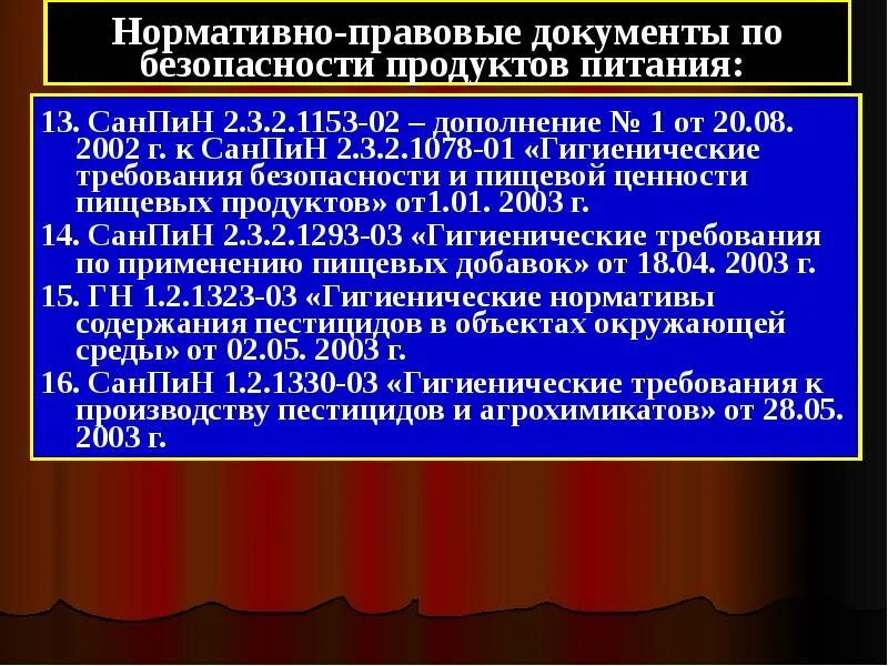 Действующей нормативной документации. Нормативные документы САНПИН. Нормативно-правовая документация. Нормативные документы производства. Нормативная база безопасности пищевых продуктов.