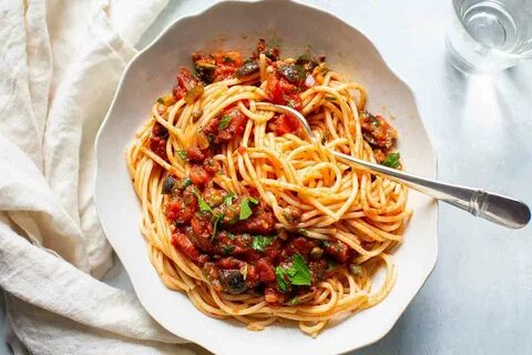 Паста с запеченными овощами