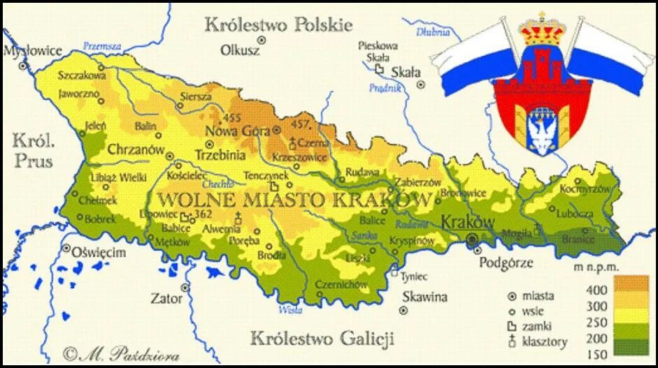 вольный город краков. барбакан в кракове. площадь ратуша в кракове. конец 15 в. мазоветский барбакан 19 век.