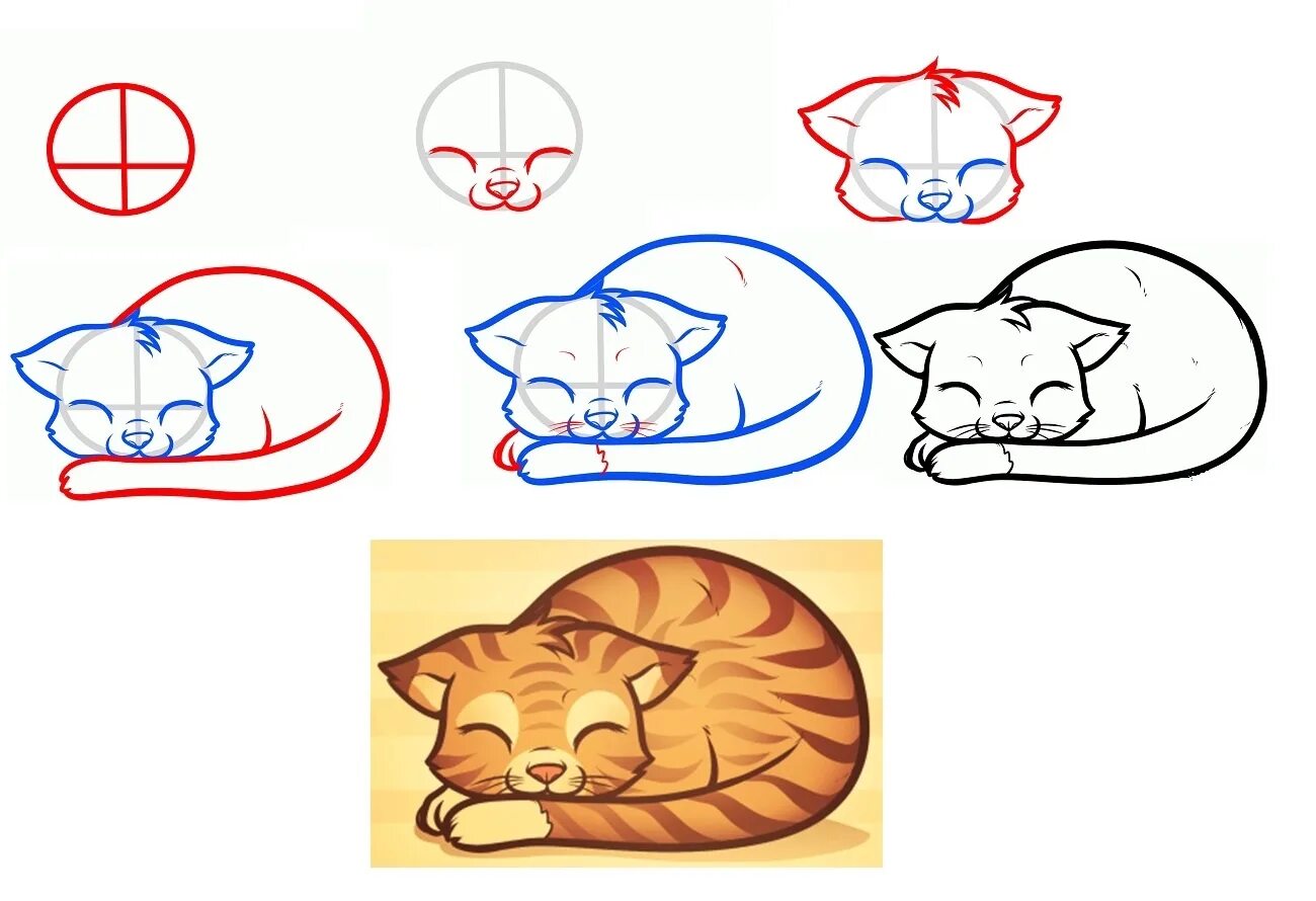 Рисовать котенка легко. Кот для рисования. Поэтапный рисунок кошки. Нарисовать кота поэтапно. Поэтапный рисунок котенка для детей.