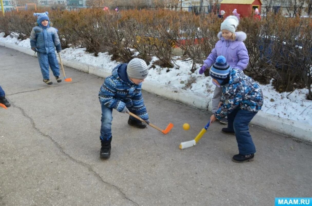 Подвижная игра подготовительная группа зима