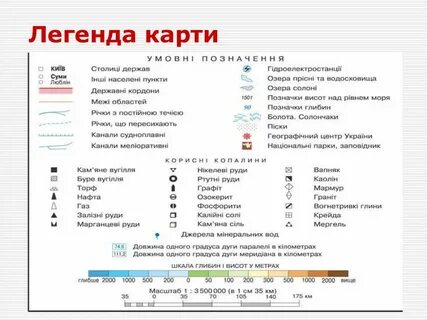 Легенда карт точка