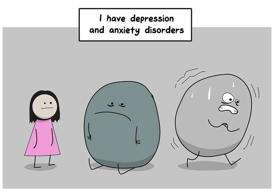 Мемы про тревожное расстройство. Тревога комикс. Смешные комиксы про депрессию.