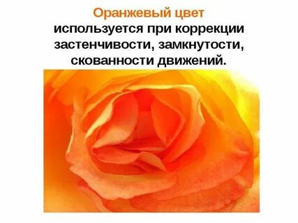 Значение желто оранжевого цвета