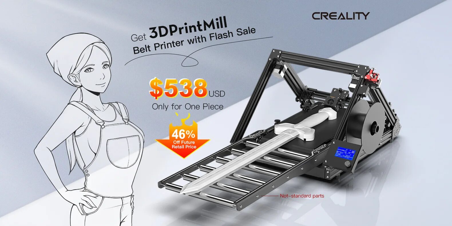 Creality3d k1. Creality CR-30 Belt Printer. Creality SR 30. 3dprintmill. Creality бесконечная ось z.