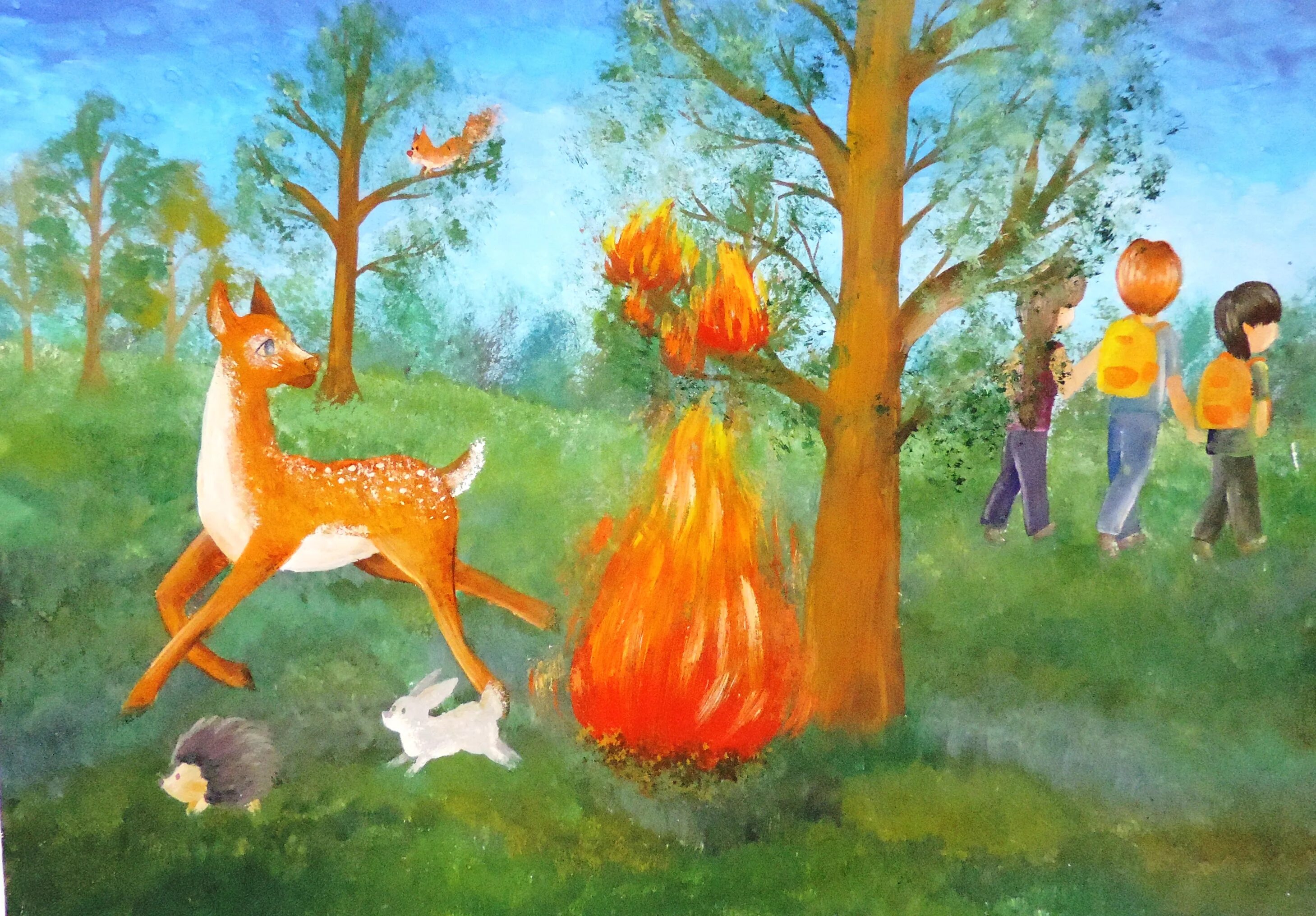 Картина на тему Лесные пожары. Лес глазами детей. Лес в огне рисунок. Рисунок на тему лес. Конкурс чалавек свайго лесу