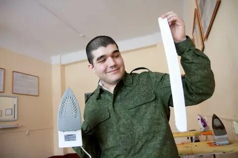 Гладим военную форму