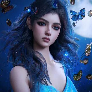 Автор Полина Строкатова, картинка в Шедевруме по запросу "Девочка с тё...