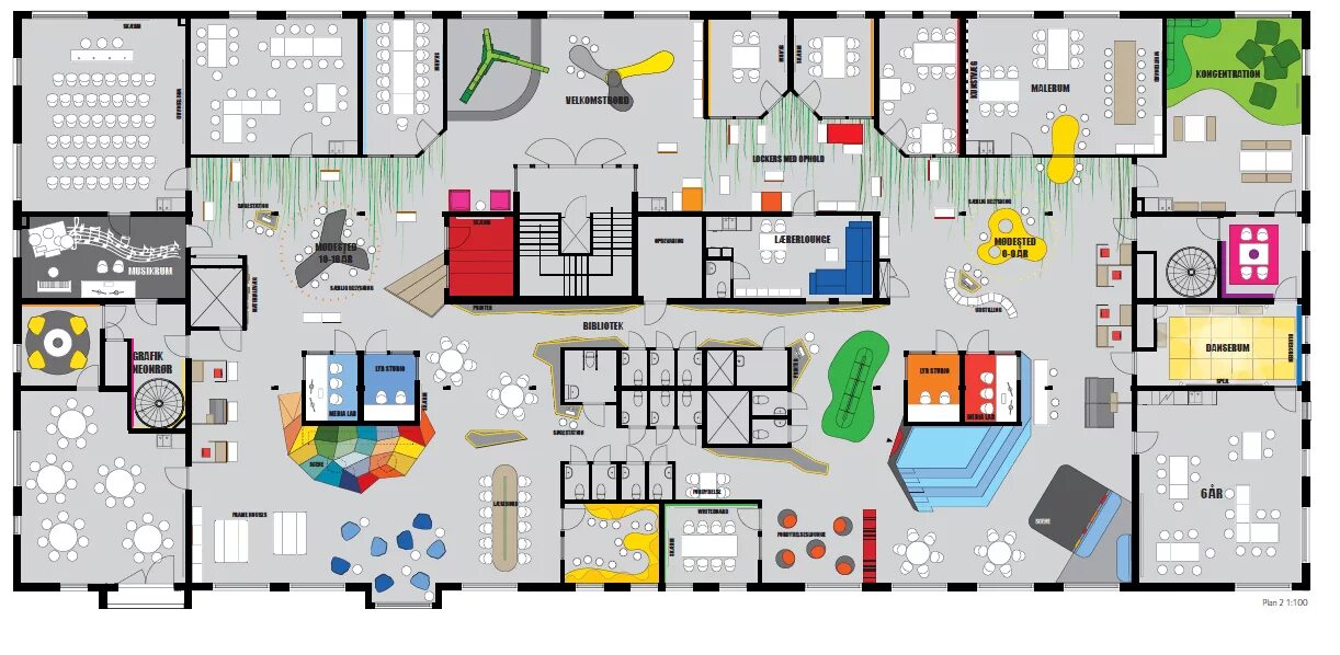 School planning. School Plan. School Floor Plan. Vittra Telefonplan, Стокгольм Швеция план здания. Детский сад проект дизайн склда.