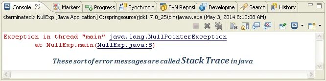 Com java nullpointerexception