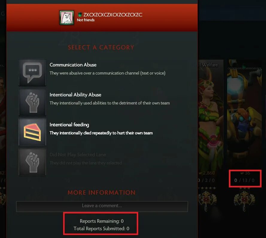 Кинули в доте. Репорт дота. Репорт в доте 2. Репорт в доте в игре. Бан за репорты дота.