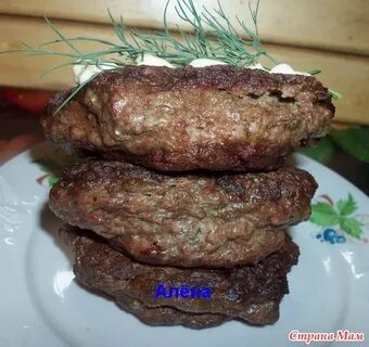 Котлеты из печени сала
