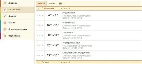 Электронный дневник новоуральск школа