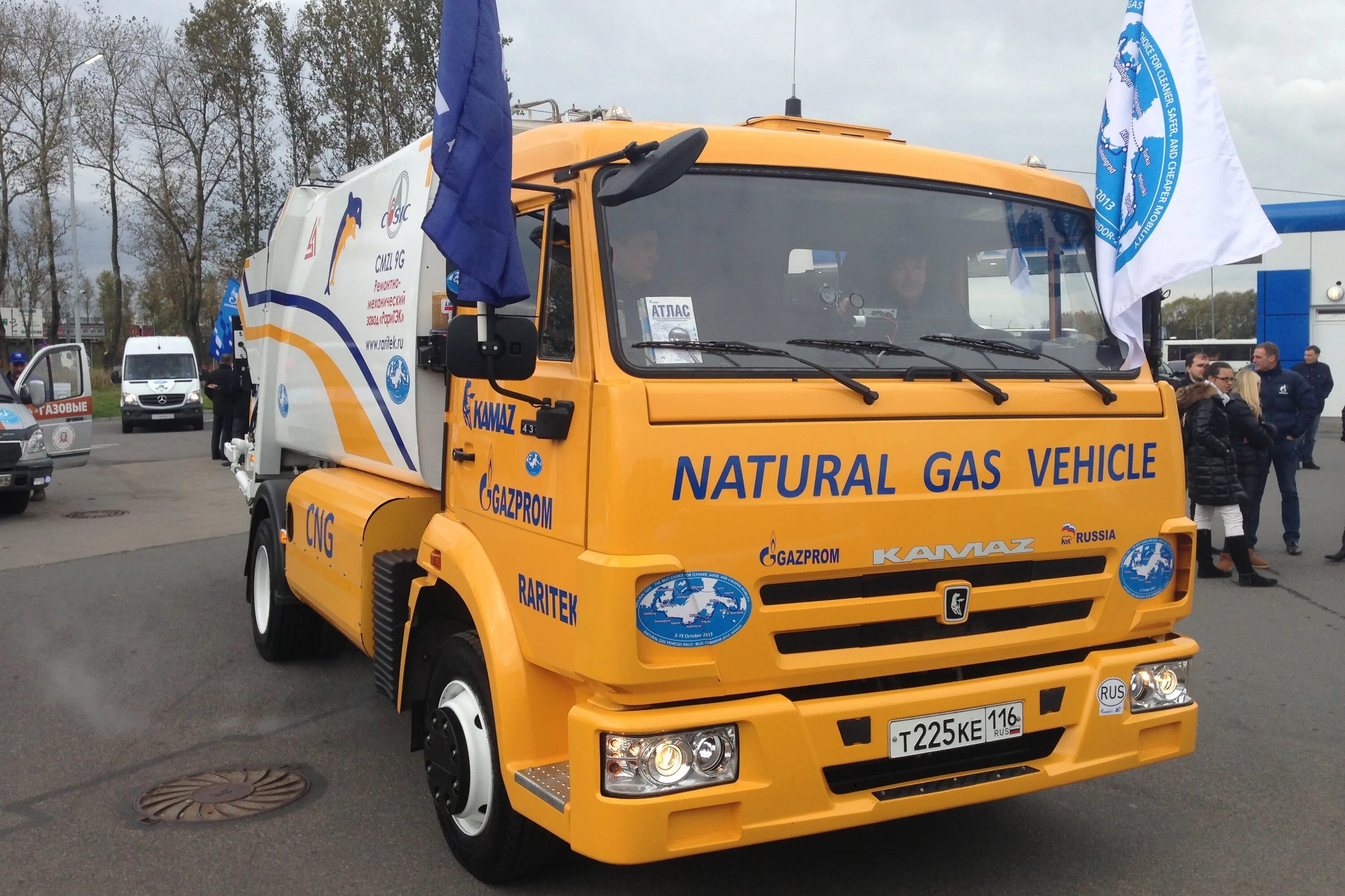 Газовый КАМАЗ. Газовые КАМАЗЫ для Газпрома. Natural Gas vehicle (NGV) Russia.