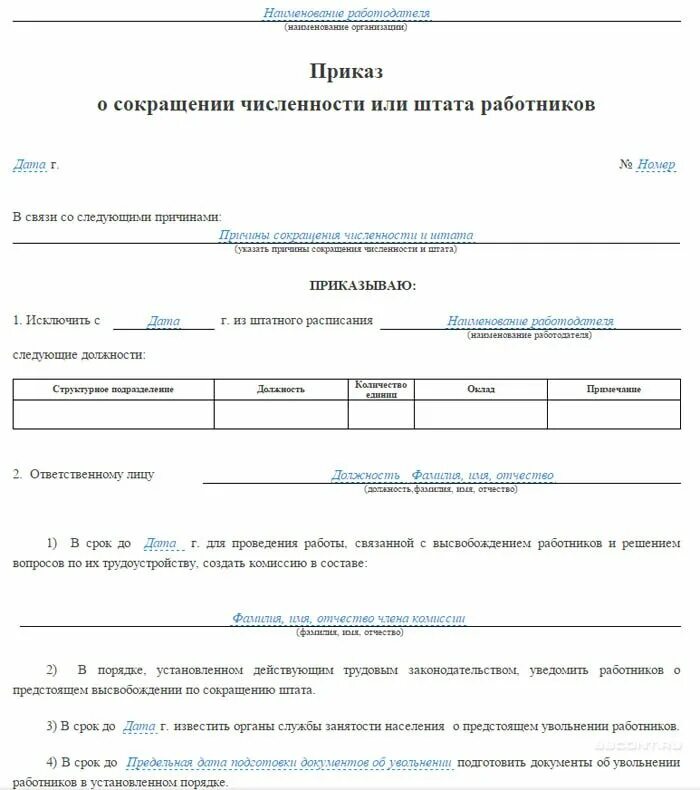 Работе при сокращении штатов организации. Приказ о сокращении численности или штата работников учреждения. приказ о сокращении штата работников образец за 2 месяца. приказ ан сокращение штата. приказ на сокращение штата работников образец.