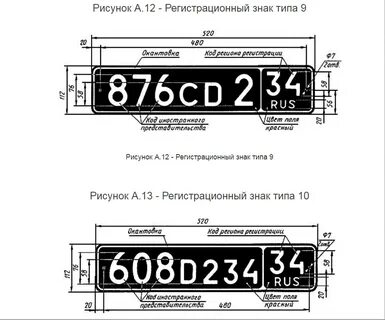 Красный регистрационный номер