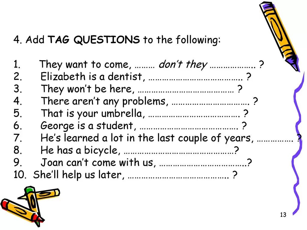 Разделительные вопросы в английском 7 класс упражнения. Tag questions упражнения. Разделительные вопросы в английском языке упражнения. Tag questions задания. Разделительный вопрос (tag question).