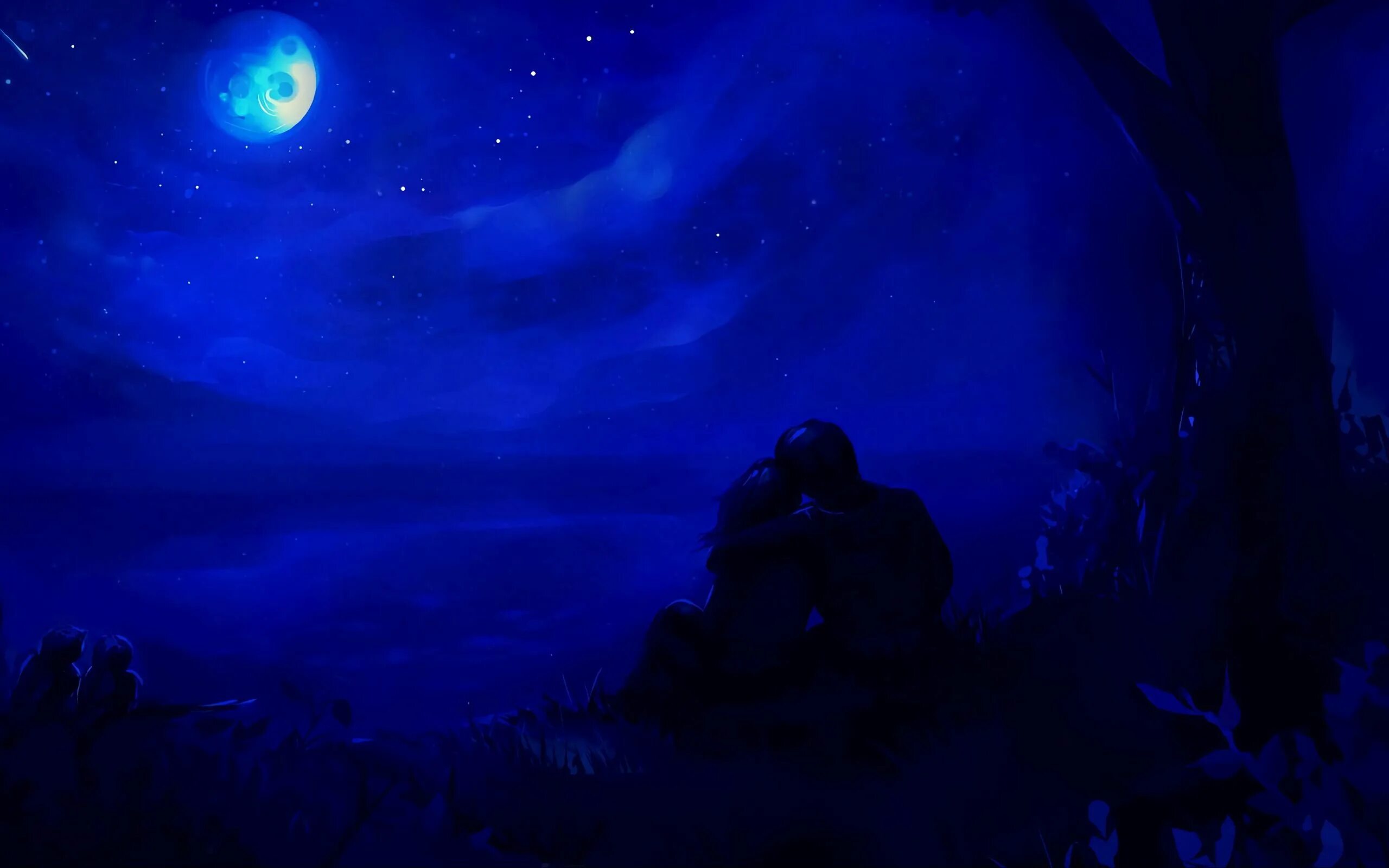 Лонов краткие ночи. Синяя ночь. Ночной фон. Звездное небо с луной.