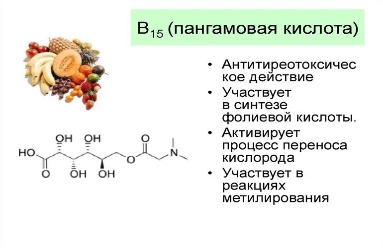 Витамин к 2 в каких продуктах. Пангамат кальция витамин в15. Пангамовая кислота. Пантотеновая и пангамовая кислота. Пангамовая кислота продукты.