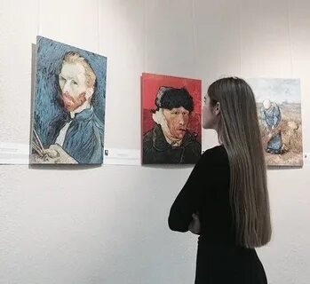 На выставке ван гога я главный экспонат