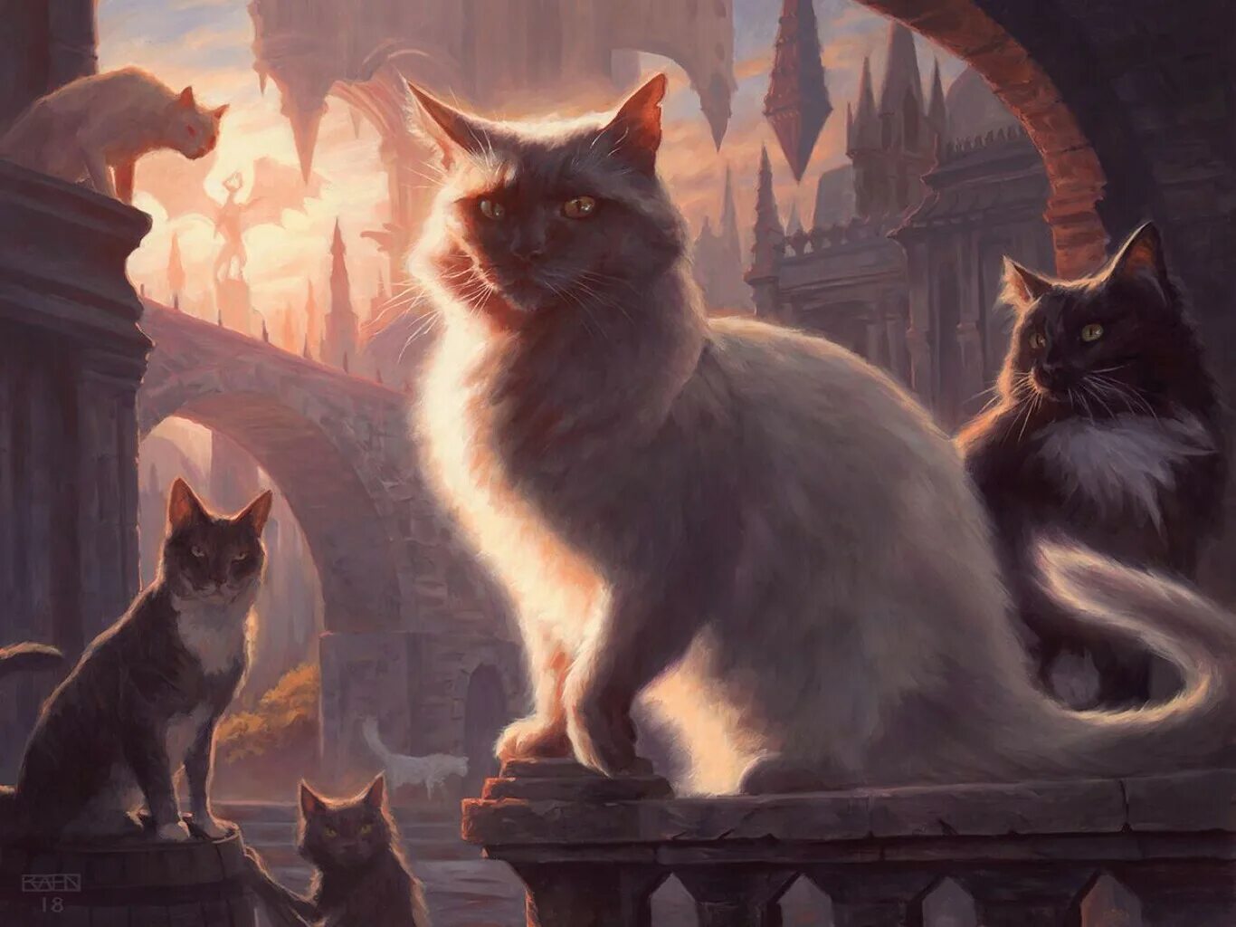 Кошечки 9. Девять жизней МТГ. MTG Cat. Кошка арт.