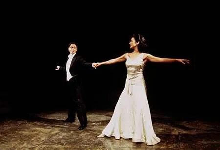 He dances
