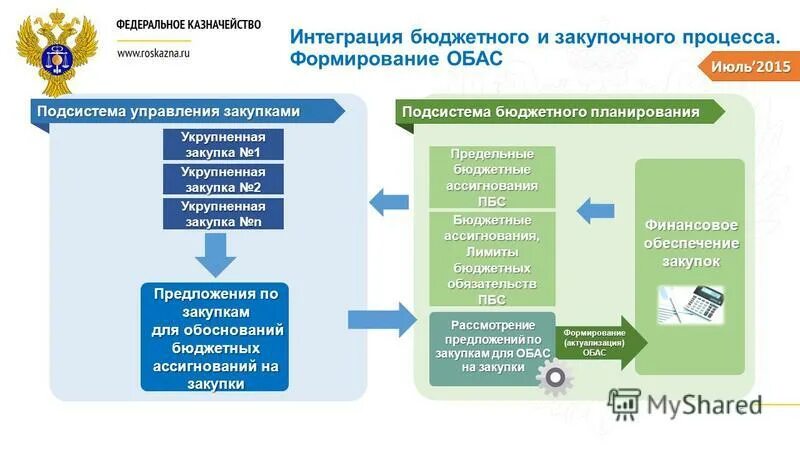 ОБАС В бюджетном планировании. Схема процесса процесса казначейство. Формирование ОБАС. Обоснование бюджетных ассигнований.