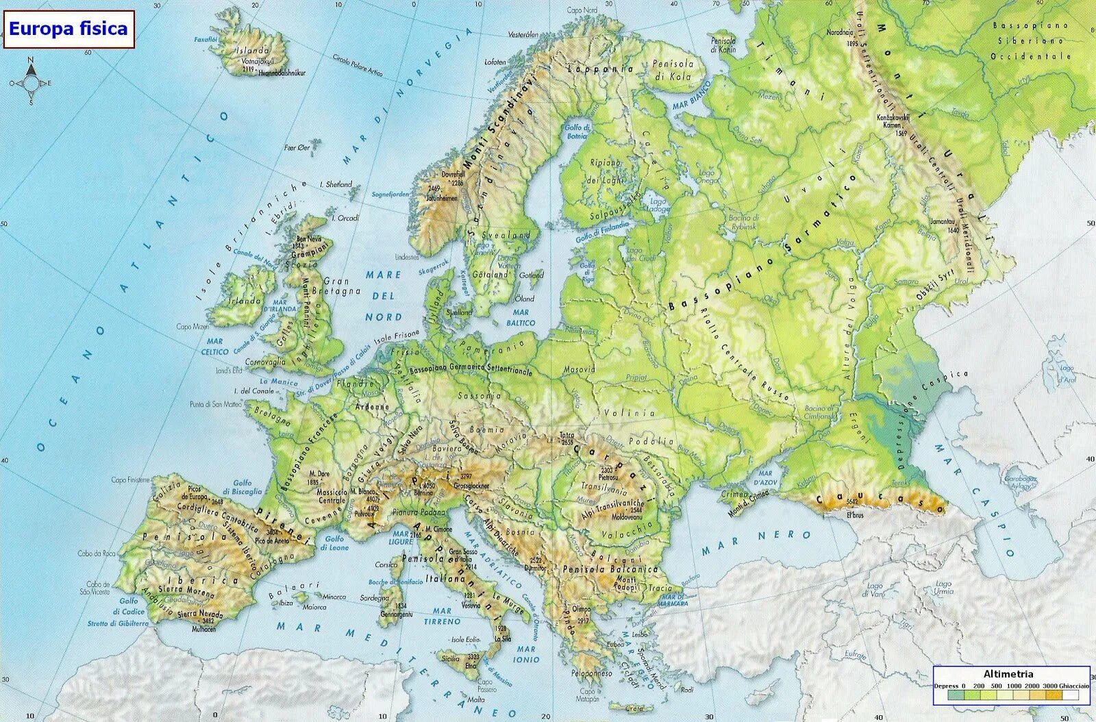 Океаны омывающие европу. Карта Европы физическая крупная. Физическая карта зарубежной Европы. Европа физическая карта подробная. Физическая карта Европы горы.