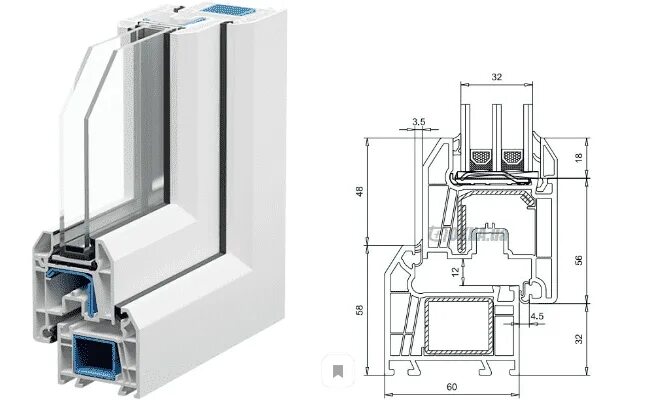 Оконный профиль WHS 60. Оконный профиль VEKA WHS 60. Оконный профиль ВХС 72. Профиль ПВХ WHS 60. Профиль окон веко