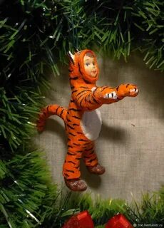 Елочные игрушка тигр