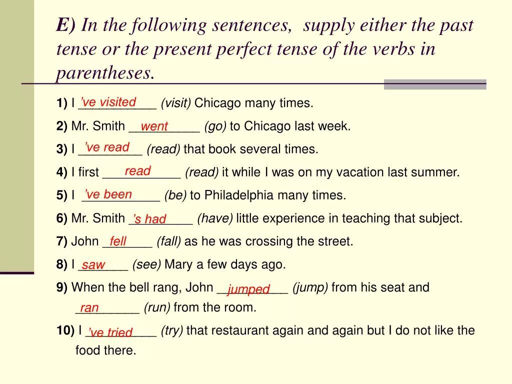 Write these sentences in the past. Past perfect sentences. Present perfect Tense sentences. Past perfect Tense sentences. Past perfect simple sentences.