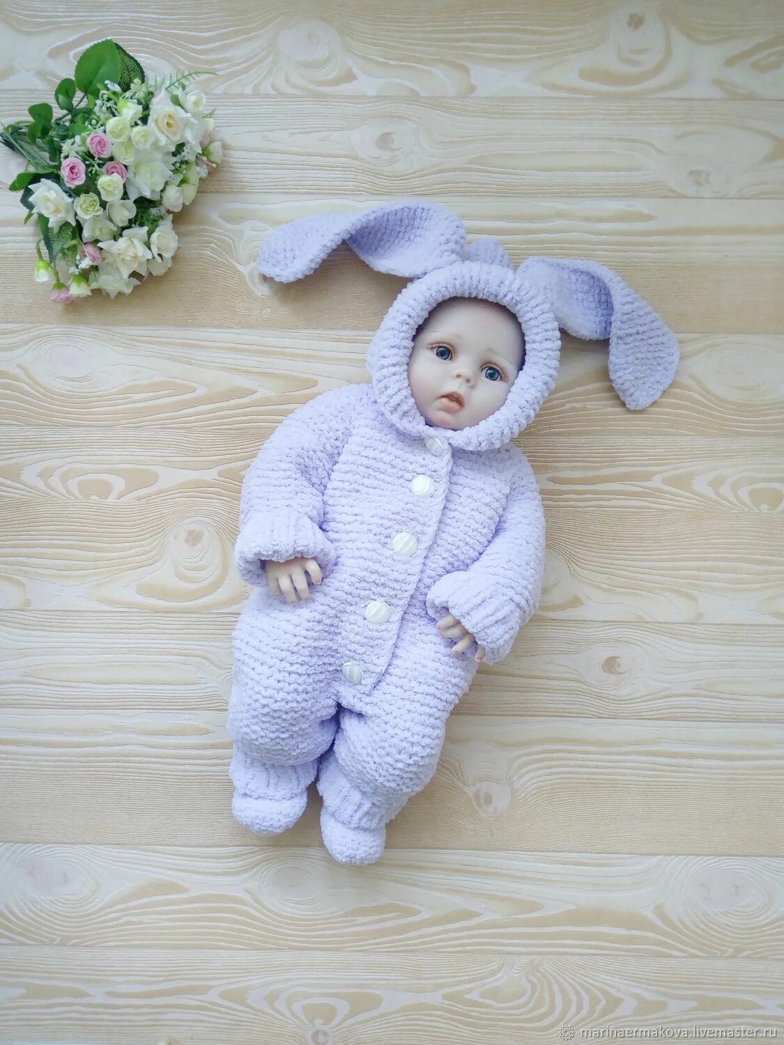 Вязаные комбинезоны девочке