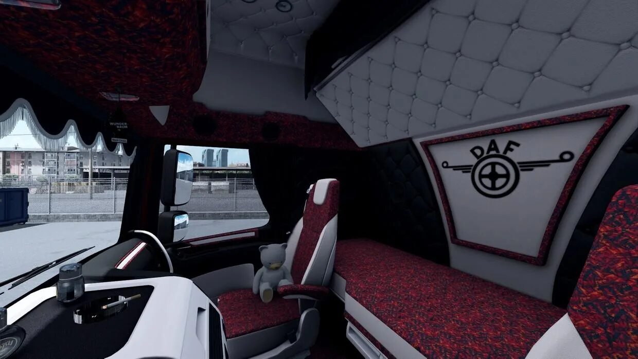 Мод на шторки. DAF XF 106 Interior ETS 2. DAF XF 106 ETS 2. Шторы для Даф 105 етс 2. ETS 2 DAF XF 105 Interior.