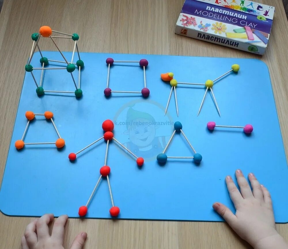 Поделки из пластилина для детей. Конструирование пластилином. Пластилин и зубочистки. Лепка паровоз в старшей группе. Лепка для детей дошкольного возраста.