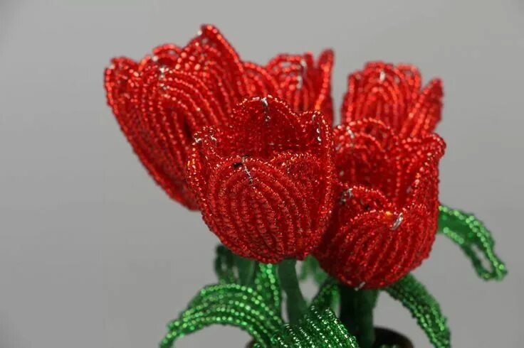 Pin on bead flowers Beaded flowers, French beaded flowers, Beaded flowers patter