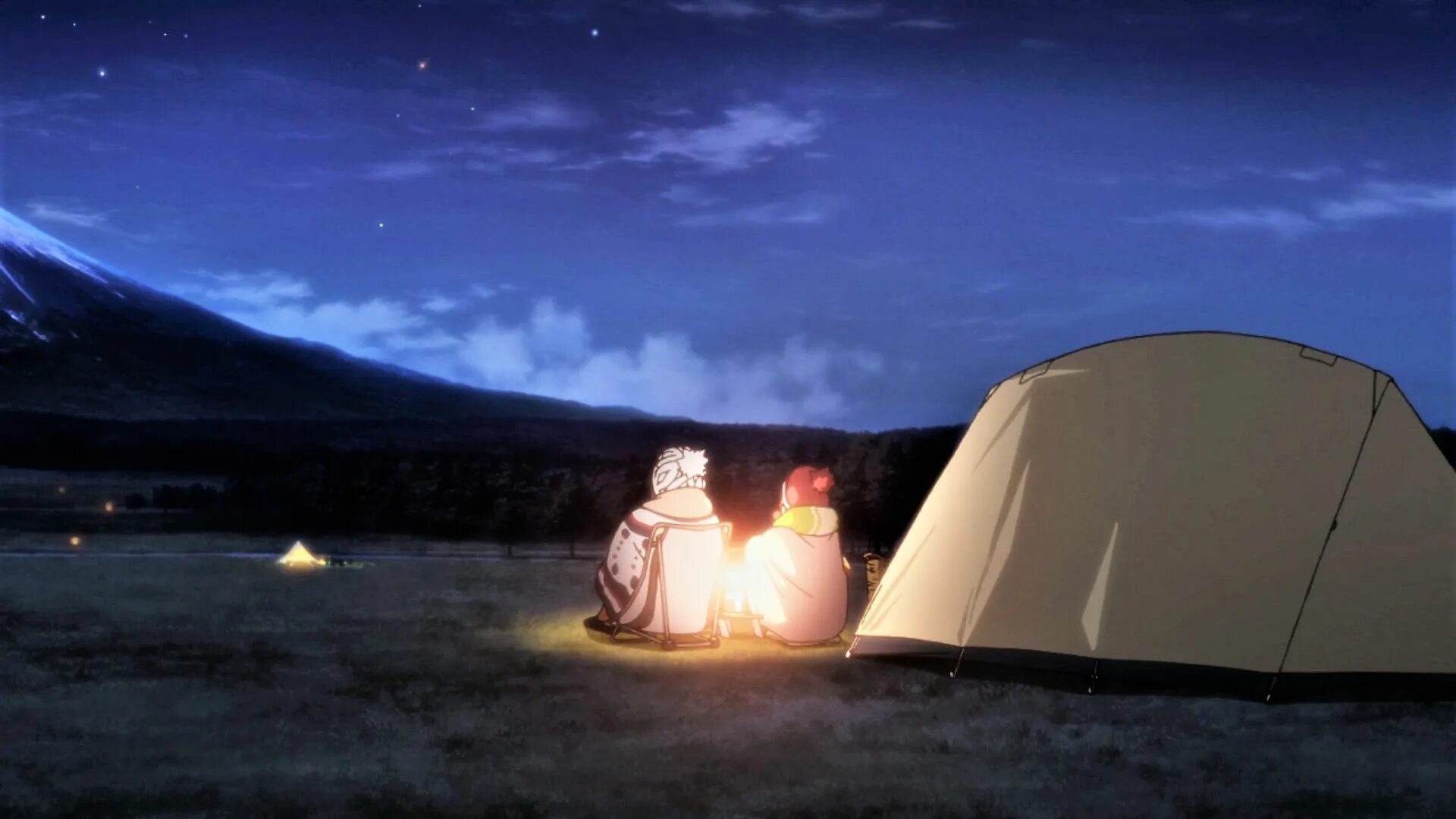 Yuru Camp палатка. Лагерь на свежем воздухе. Back camp