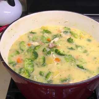 Суп брокколи чечевица
