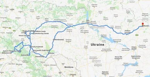 Миргород на карте