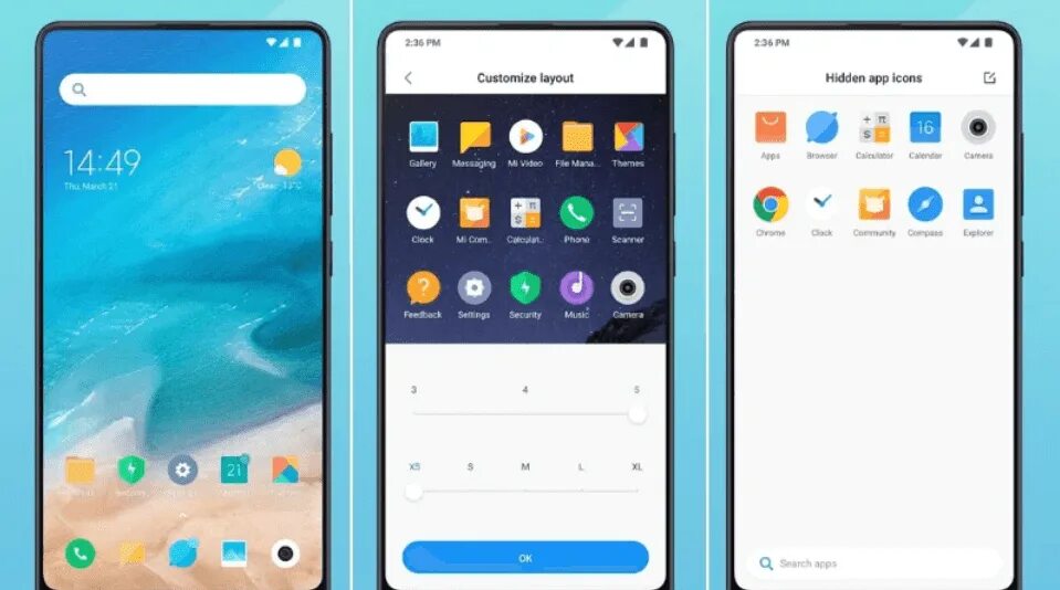 Новая шторка miui 14. MIUI Mint. Launcher Xiaomi пока 5m. Redmi Launcher Android. Лаунчер для Redmi Pad 5*5.