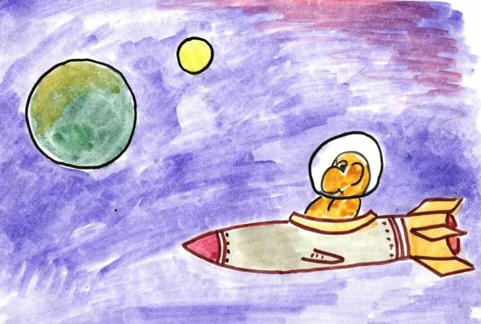 Рисунок ко дню космонавтики 2 класс. Рисунок ко дню космонавтики. детские рисунки ко дню космонавтики. рисунок на день космонавтики для детей. рисунки на день космонавти.